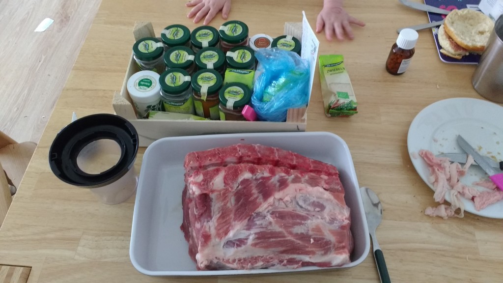 Schweinenacken beim Rubben